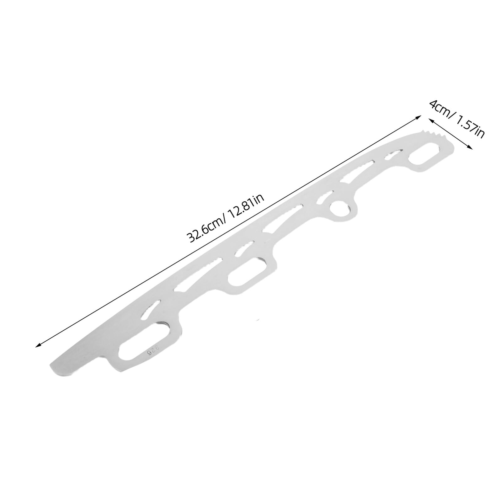 Lames Interchangeables en Acier Inoxydable 326 MM pour Patins Artistiques et Hockey sur Glace, 1 Paire, Accessoires de Rechange Légers et Précis pour Entraînement et Compétition