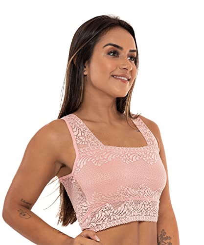 Sutiã IMI Lingerie Cropped Regata Top Renda Virginia