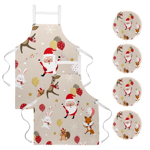 Tablier de serveuse lot de 2 avec broches pour restaurant bar et bistrot