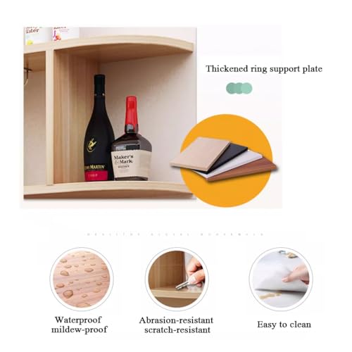 Casier à vin mural blanc 80x65 cm avec support verres et étagères