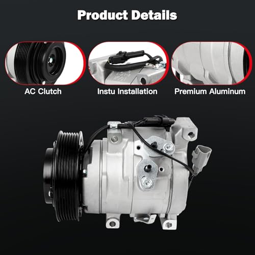 Image of cciyu Air Conditioning Compressor for Toyota RAV4 2.0L 2.4L 2001-2005