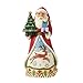 Enesco Jim Shore Heartwood Creek Santa Holding a Vintage Tree Lit Figurine- Resin Hand Crafted Painted Collectible Decorative Santa Figurines with Light Christmas Home Decor Holiday Statue, 10.23 Inch