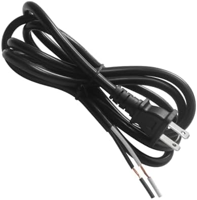 16/2 8FT Replacement Power Cord for Vacuum Cleaners Appliances Sanders Cut-Off saws Grinders Miter Saws Electric Motors and Other Power Tools (Black) image 2