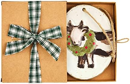 Mud Pie Ornamento Renna Con Impronta Bebè – Kit Fai Da Te In Ceramica Per Natale, 5x4 Pollici