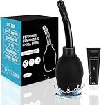 Clistere per pulizia ano anale - Irrigatore intestinale - Doccia intima per doccia anale e vaginale per uomo e donna 310ML (Nero)