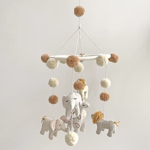 Crane Baby Mobile For Crib, Safari Nursery Décor For Boys And Girls, Ceiling Hanging, 11" X 28" #TOP4