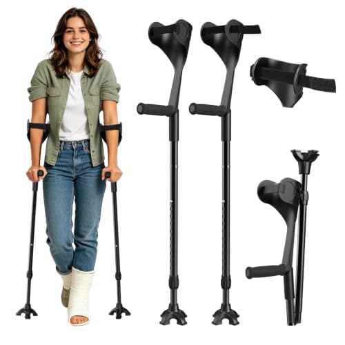 Folding Ergonomic Elbow Crutches