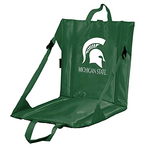 Logo Brands NCAA Michigan State Spartans Unisex Portable Foldable Stadium Seat with Back Support – 16" x 14.5" Seating Area, One Size, Team Color, Ideal for Outdoor and Sporting Events