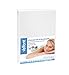 Velfont Premium 2 in 1 - 100% Organic Combed Cotton Waterproof and Breathable White Fitted Sheet & Mattress Protector - Queen Size