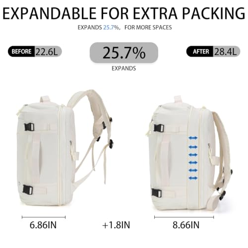 BESMART Travel Duffle Backpack, 12-Pockets Flight Approved Backpack 28L by BESMART - Used condition - Image 2