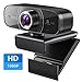Produktbild Webcam 1080P mit Mikrofon 30fps HD PC Kamera,Vitade 826M USB 2.0 Web Cam mit 110 ° Weitwinkel Lichtkorrektur für Video Chat Live Streaming Kompatibel mit Laptop Desktop Mac Windows Skype Twitch Zoom