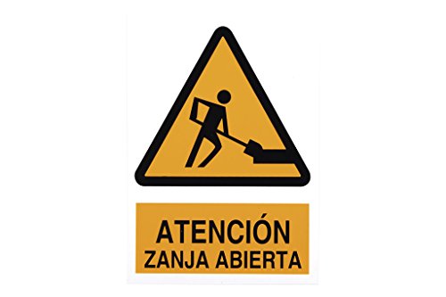 Plimpo Señal Adhesivo 297X210Mm. Zanja Abierta En Oferta Cofan A70Ad297210 Señal Adhesivo, 297 X 210 Mm