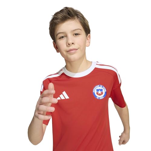 adidas Unisex-Kids Chile 2026 Fan Jersey, Red, Small by adidas - Image 5