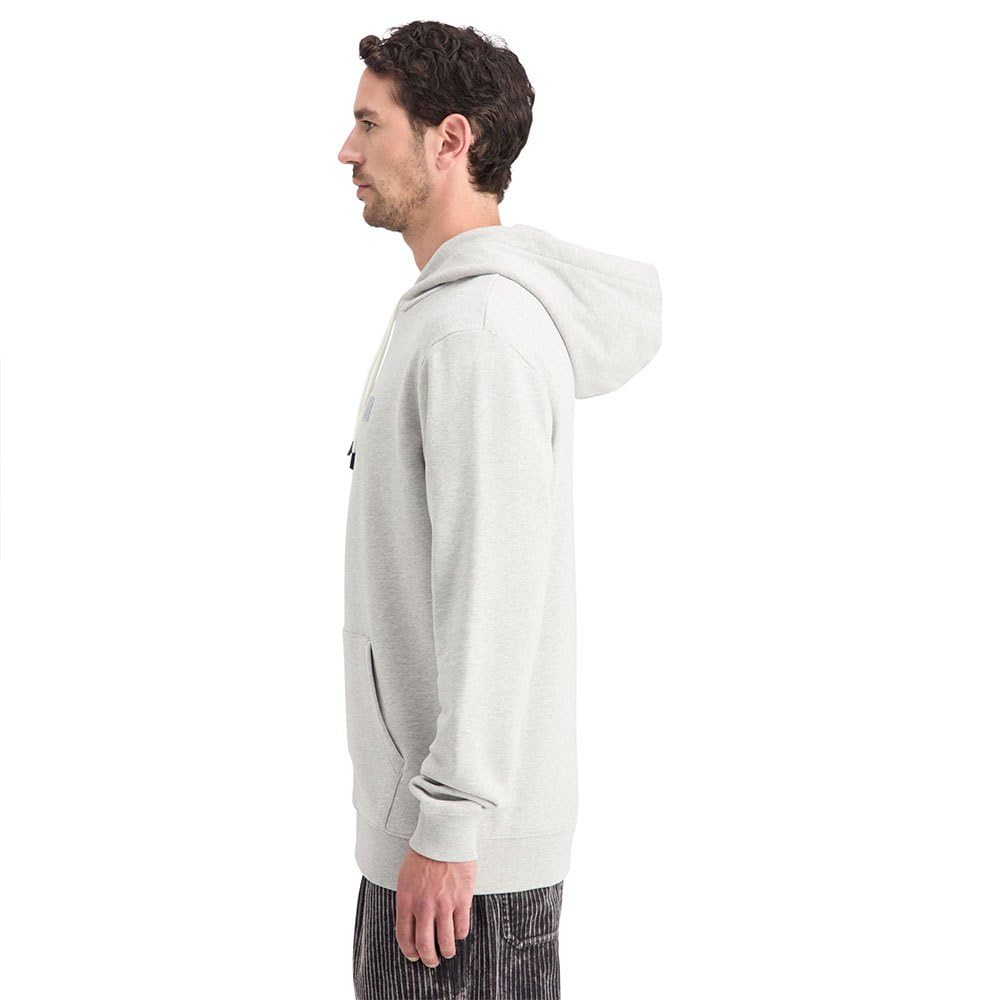 Scotch & Soda Essential odznaka Logo Hooded Bluza z kapturem Męska bluza z kapturem, Szary melanż 050, L