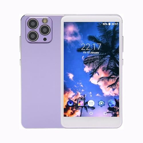 Sirxlevcy Lecteur MP4 5 Pouces HD Réduction du Bruit 1920 X 1080 IPS Écran Tactile Lecteur de Musique 8MP Appareil Photo Radio FM Violet