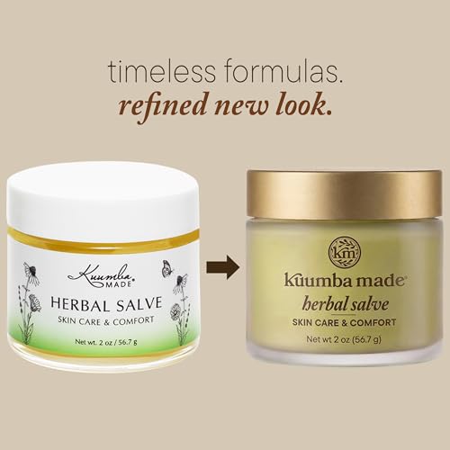Kuumba Made Herbal Salve, Skin Care & Comfort Balm with Calendula & Comfrey for Dry, Sensitive Skin, 2 Oz - Image 3