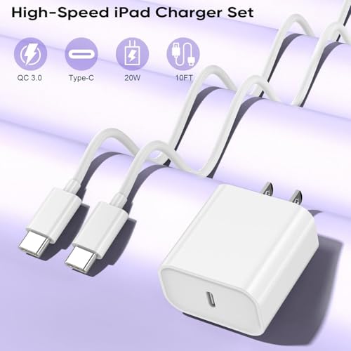 Image of Fast iPhone 17 Charger,20W Fast USB C Charging Block Wall Charger with Cord