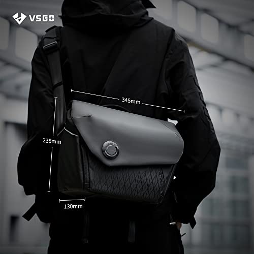 Image of VSGO 6L Quick-Access Waterproof Crossbody Camera Shoulder Bag V-BP04 | for DSLR and Mirrorless Cameras, Instant Magnetic-Mechanical Open & Close, Customizable Compartment, Adjustable Strap