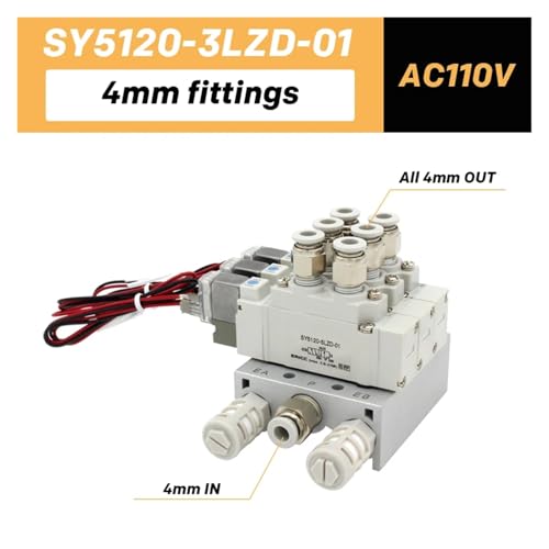 Vanne de commande SY5120 à pilotage électronique pour vérins pneumatiques