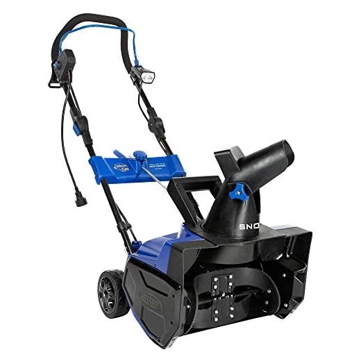 Snow Joe SJ619E Electric Single Stage Snow Thrower | 18-Inch | 14.5 Amp Motor | LED Lights