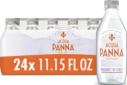 Acqua Panna Natural Spring Water, 11.15 FL OZ Plastic Water Bottles (24 Count)