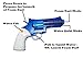 toshi station Colt Python Toy Gun - Water Pistol Squirt Gun or Foam Darts - Dual Action - Style of Colt Python Revolver - for Safety Training or Play