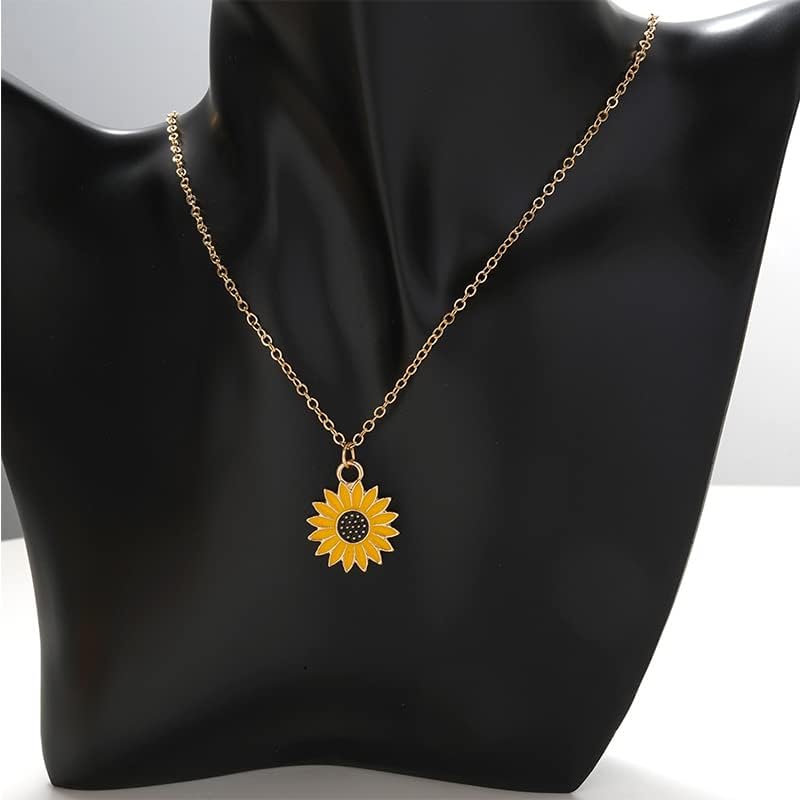 ZAHSY Sunflower Necklace Birthday Christmas Gifts for Niece Daughter Sunflower Necklaces for Women Inspirational Sunflower Pendant Necklace Gifts with Message Card - Image 3