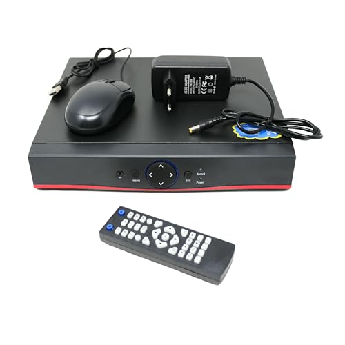 Hard Disk NON incluso RVT SECURITY DVR 1080P 8 Canali 1080N Videoregistratore Network Digital Video Recorder H.264 HDMI Email Allarme con Telecamera IP/AHD/TVI/CVI/Analogica Motion Detection