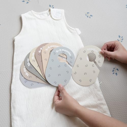 image for 3 Sprouts Baby & Toddler Hanger Closet Dividers Set of 8 - Durable Bab