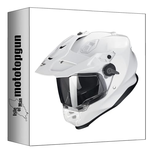 Casque intégral Scorpion adf-9000 air gonflable Blanc Perle XS système Airfit