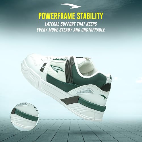 Image of ASIAN Men CHICAGO-01 Stylish Casual Mid Top Sneakers and Trendy Shoes with Laces for Men & Boys | Perfect for Wearing to Outings, and Comfortable All-Day Use, Stylish and Durable