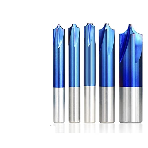 FRFAMJSDF Carbide End R0.5-R5.0 Blue Coated Corner Rounding End Radius Bit for Machine 1Pcs (Size : R1.0xD4x50L)