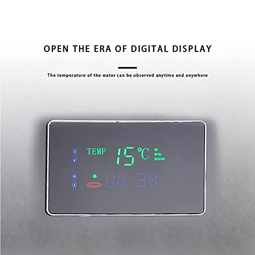 Led Gold Shower Panel Tower System Digital Display Shower Column Stainless Steel Shower Panel System, Shower System with Shower Head, Handheld Shower, Body Jets, Tub Spout, Bi miniatura 3