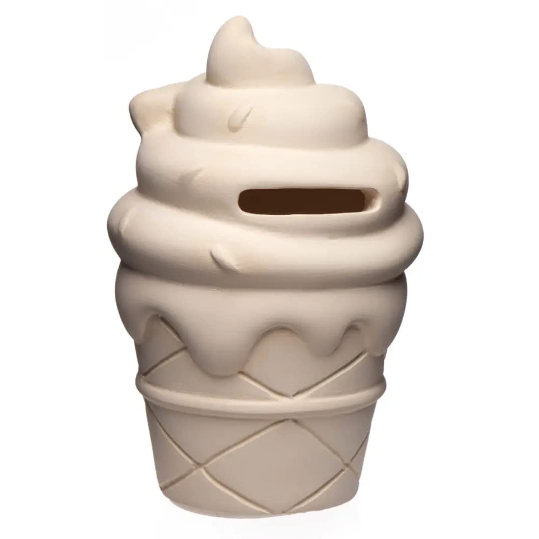 Baker Ross AW558 Keramik-Spardosen „Eiscreme“ (2 Stück) – süße Spardosen für Kinder (Packung mit 5)