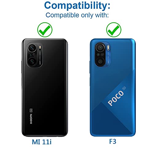 Eonpam 2 Pack Camera Glass Replacement for Xiaomi Poco F3 / Mi 11i HD Rear Lens Glass + Repair Kit - Image 3