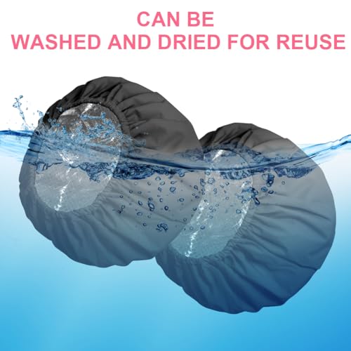 AOGOE 2 Pack Duschhaube Damen, Haarhaube Färben, 2-in-1 Elastische Duschkappe Wasserdichte, Shower Cap and Heat Cap Two Uses, Deep Conditioning Hair Cap für Haarölpflege, für Mädchen Damen Salon