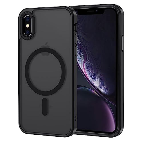 TOOBY Custodia IPhone XS/X 360° Protezione Completa - Cover 3 In 1, Ultra Sottile 0.5mm, Leggera Antiurto, Finish Opaco (Blu)