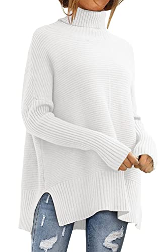 LILLUSORY Womens Turtleneck Oversized Tunic Early Fall Fashion Must Have Sweaters 2025 Casual Long Pullover Plus Size Winter Cute Poncho Cozy Work Old Money Clothes Outfits Clothing Tops Leggings
