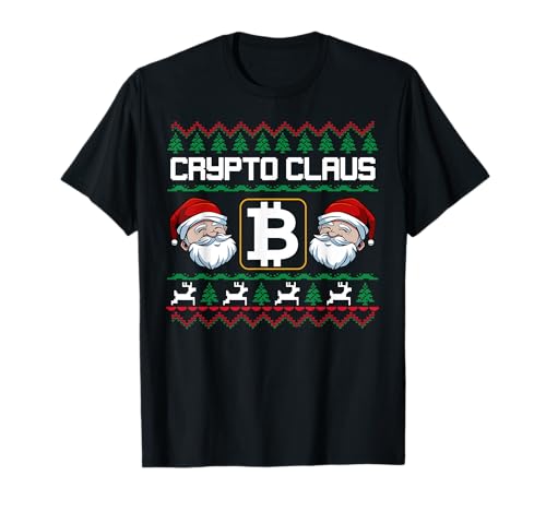 Crypto Claus Bitcoin Trader Santa Christmas Currency T-Shirt