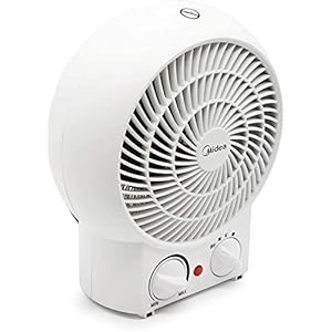 Midea Verwarmingsventilator NF20-16BA, 2 warmtestanden (1200/2000W) + koudestand en oververhittingsbeveiliging, wit, 23