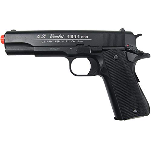 AirSoft 400 FPS WG Metal M 1911 CO2 Gas BLOWBACK Hand Gun Pistol w/ 6mm BB BBS