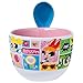 Silver Buffalo The Powerpuff Girls Comic Panels Featuring Bubbles, Blossom, and Buttercup Ceramic Soup Mug Spoon Set, 24 Ounces
