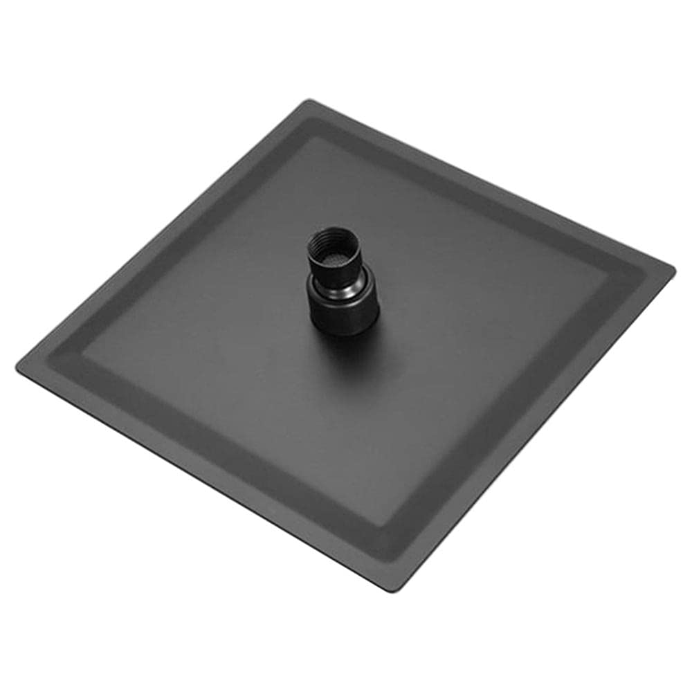 12-calowa stal nierdzewna czarna łazienka ultracienka 2 mm głowica prysznicowa ze strumieniem deszczowym ściana i amp; Sufit kwadratowy deszczownica z deszczownicą Bateria prysznicowa, H