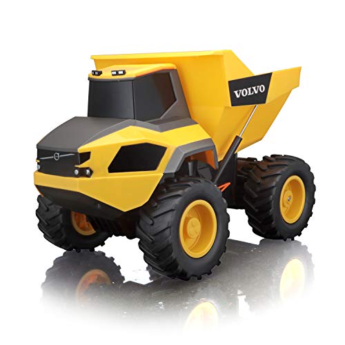 BBURAGO MAISTO FRANCE- MaistoTech Camion de Chantier Volvo radiocommandé avec Benne basculante, M82056, Jaune