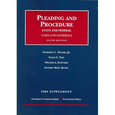 Pleading and Procedure 2006