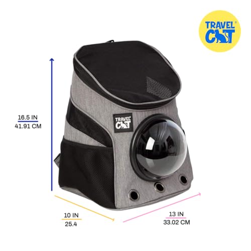 Fat Cat Backpack Carrier - Airline Approved Cat Carrier with Space Capsule Bubble for for Small Cats