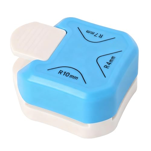 3 Wege Eckenstanzer Eckenabrunder 4 mm 7 mm 10 mm Papiereckenschneider für Karten Fotopapier Visitenkarten Geschenkkarten und DIY-Kunststoffkarten