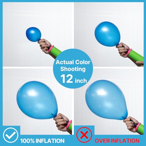 Image of PartyWoo Pearl Blue Balloons 50pcs Sky Blue Latex Helium Balloons 12 Inch
