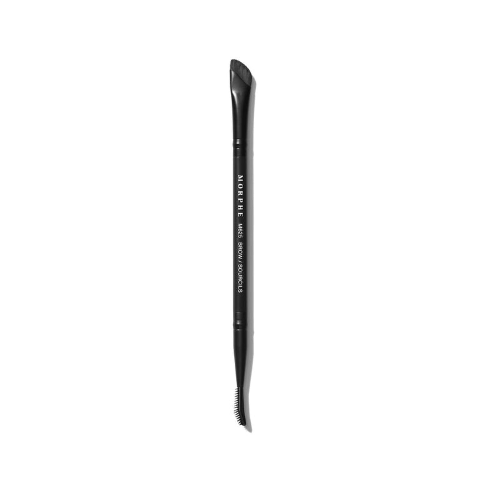 Morphe M625 Three-In-One Brow Sculpting Brush - Precision Angled Brush, Brow Comb & Laminating Paddle for Fluffy, Defined Brows - Pairs with any Wax,