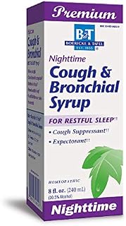 Boericke & Tafel Nighttime Cough & Bronchial Syrup for Restful Sleep, Cough Suppressant